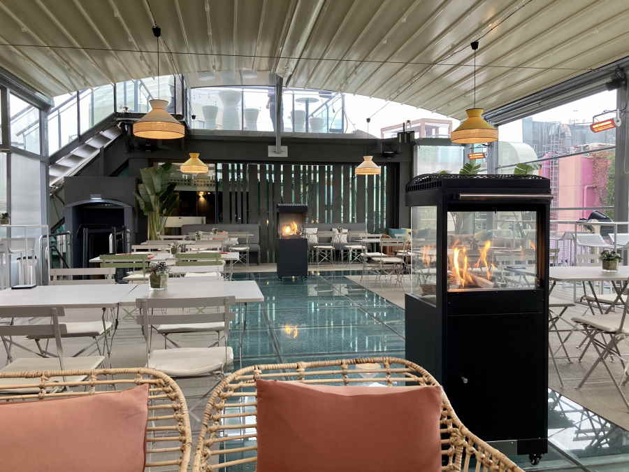 Terraza Hotel Santo Domingo invierno 2020